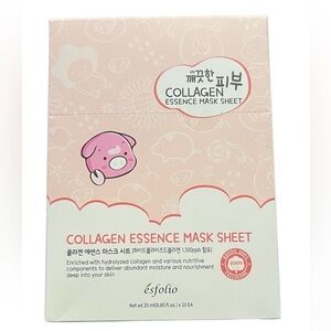 Esfolio Collagen Essence Sheet Masks X10